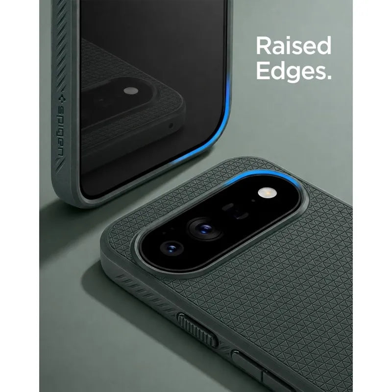Spigen Liquid Air Mag MagSafe – Dėklas Google Pixel 11 Pro (Abyss Green)
