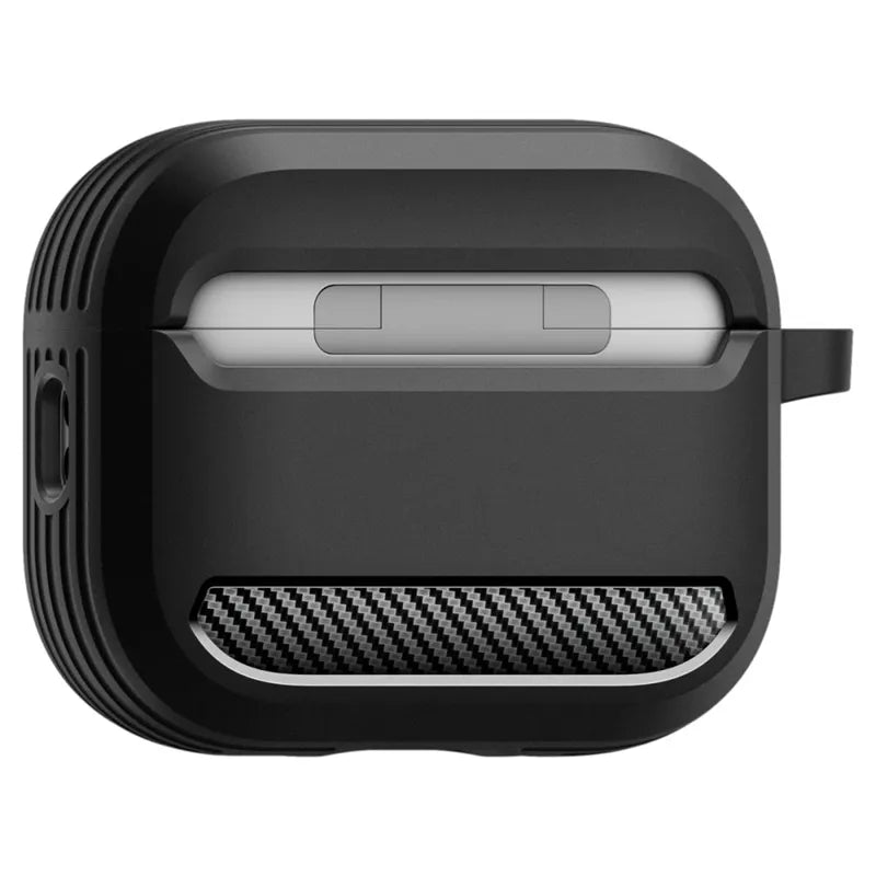 Spigen Rugged Armor – dėklas Apple AirPods Pro 3 (matinis juodas)