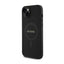 Guess Saffiano MagSafe - Dėklas iPhone 15 Plus (juodas)