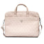 Guess Saffiano 4G Triangle Logo kompiuterio krepšys – 15”/ 16” nešiojamojo kompiuterio krepšys (rožinis)