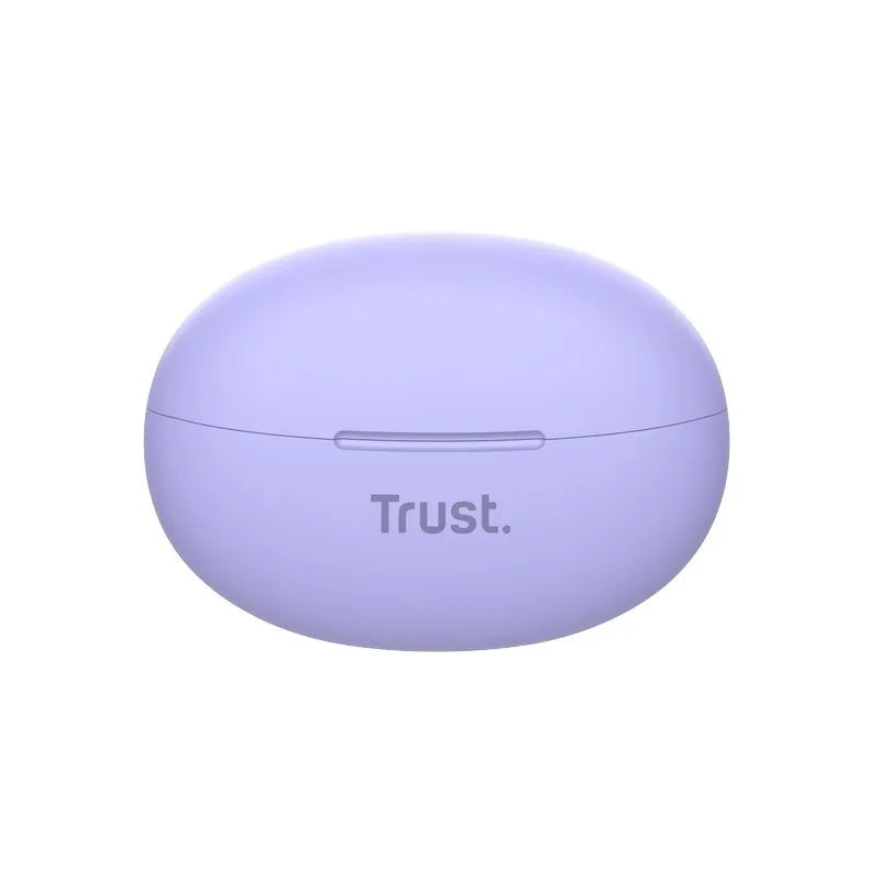 Trust Yavi – belaidės Bluetooth TWS ausinės su įkrovimo dėklu ir ENC (violetinės)