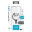Speck Presidio Perfect-Clear Grip ClickLock & MagSafe – dėklas iPhone 16 Pro (skaidrus / chromuota apdaila / Serene Silver)