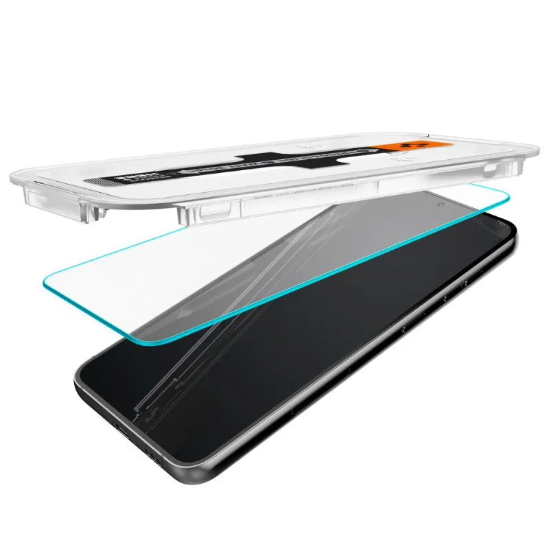 Spigen Glas.TR EZ Fit 2-Pack - Grūdintas stiklas Samsung Galaxy S23, 2 vnt. (skaidrus)