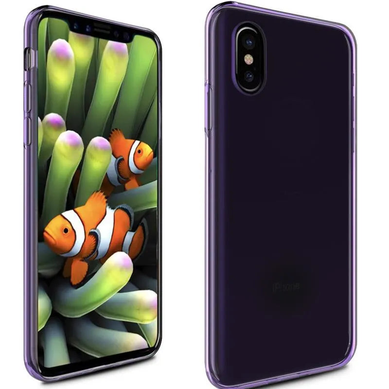 Zizo TPU dėklas, skirtas iPhone X (violetinis)