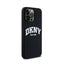 DKNY Liquid Silicone White Printed Logo MagSafe – dėklas iPhone 13 Pro Max telefonui (juodas)
