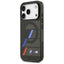 BMW M IML Metal Buttons Tricolor Lines MagSafe – dėklas iPhone 17 Pro (juodas)