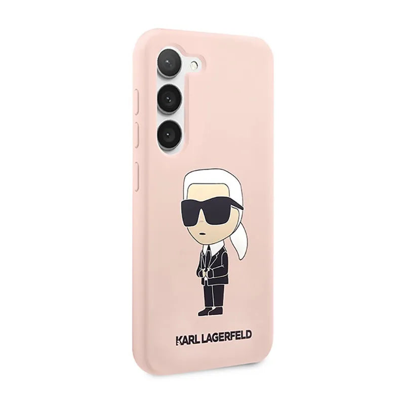 Karl Lagerfeld Silicone NFT Ikonik – dėklas, skirtas Samsung Galaxy S23+ (rožinis)