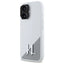 Karl Lagerfeld Silicone Shadow Metal Initial MagSafe – dėklas iPhone 16 (baltas)