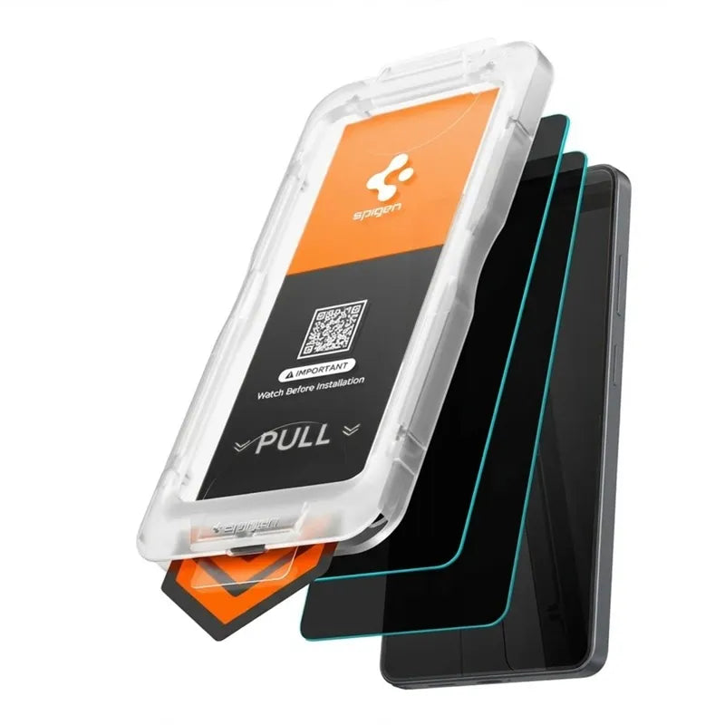 Spigen Glas.tR EZ Fit Pro AC HD Privacy 2 pakuotė – grūdintas privatumo stiklas Samsung Galaxy S26 (2 vnt.)