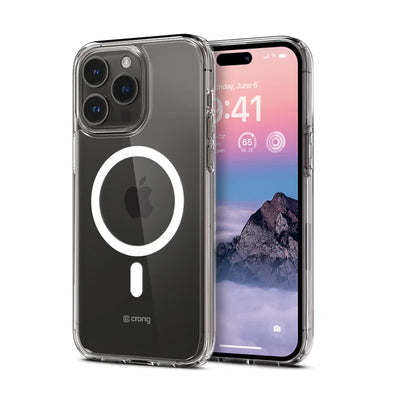 Crong Clear MAG Cover - iPhone 14 Pro Max MagSafe dėklas (skaidrus)