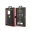 Ferrari Quilted Metal Logo – dėklas iPhone 15 Pro (juodas)