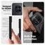 Crong Hybrid Matte Magnetic – MagSafe dėklas telefonui Xiaomi Redmi Note 15 Pro+ (juodas)
