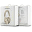 Guess Metallic Triangle Logo – belaidės ant ausų dedamos Bluetooth V5.3 ausinės (auksinės)