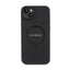 Guess Saffiano MagSafe - Dėklas iPhone 15 Plus (juodas)