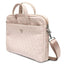 Guess Saffiano 4G Triangle Logo kompiuterio krepšys – 15”/ 16” nešiojamojo kompiuterio krepšys (rožinis)