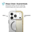 Speck Presidio Perfect Clear MagSafe – iPhone 17 Pro dėklas (skaidrus / sidabrinis)