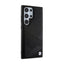 BMW Signature Leather Crossing Lines Pattern – dėklas Samsung Galaxy S24 Ultra (juodas)