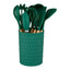Alpina – silikoninių virtuvės įrankių rinkinys su stovu, 12 dalių