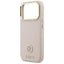 Guess Grained Strass Logo MagSafe – dėklas iPhone 17 Pro (rožinis)