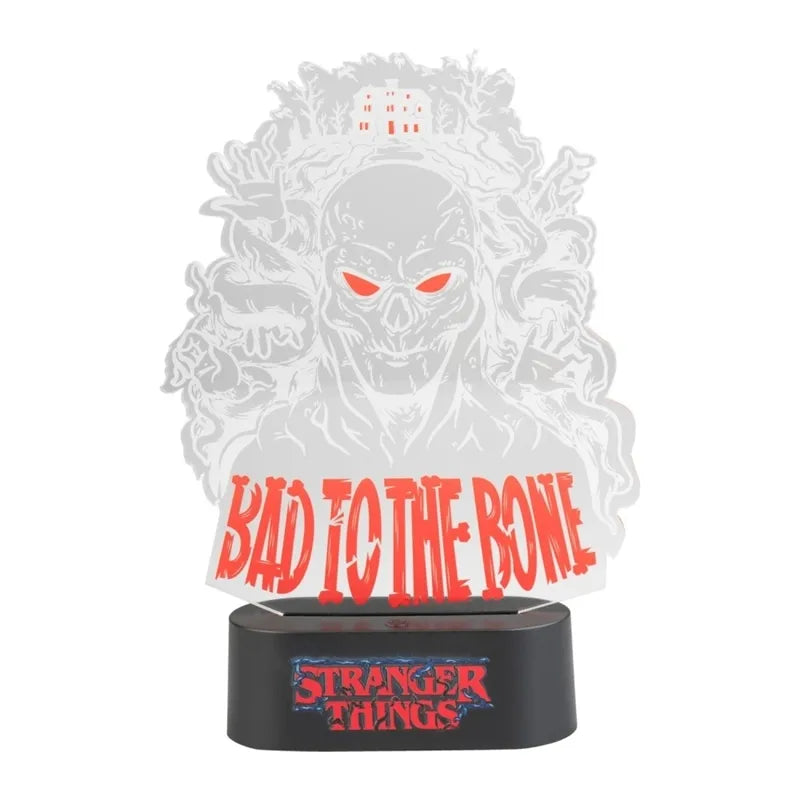 Stranger Things – LED naktinė lempa „Bad To The Bone“ (16 x 24 cm)