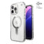 Speck Presidio Perfect-Clear ClickLock & MagSafe – dėklas iPhone 16 Pro Max (skaidrus / chromuotas užbaigimas / Serene Silver)