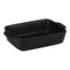 Alpina – Keraminis stačiakampis kepimo indas 21,8x13,2x5 cm (juodas)