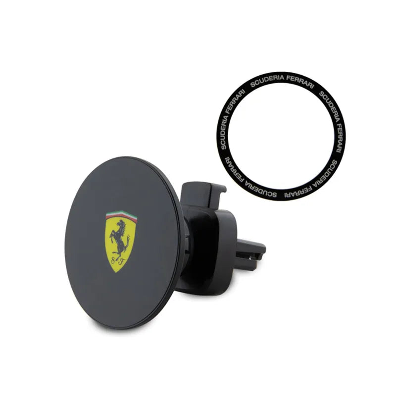 Ferrari MagSafe Printed Shield – magnetinis automobilinis laikiklis (juodas)