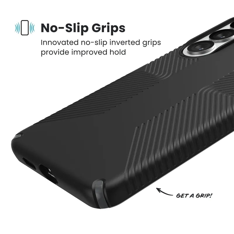 Speck Presidio2 Grip Magnet - Samsung Galaxy S26+ MagSafe dėklas (juodas/pilkas/baltas)