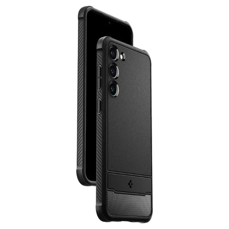Spigen Rugged Armor – dėklas Samsung Galaxy S23 (Matte Black)