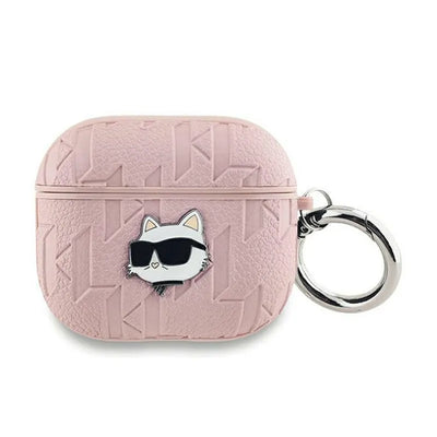 Karl Lagerfeld Monogram Choupette Head – dėklas AirPods Pro 2 (rožinis)