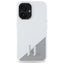 Karl Lagerfeld Silicone Shadow Metal Initial MagSafe – dėklas iPhone 16 (baltas)