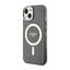Guess Glitter Gold MagSafe – dėklas iPhone 14 Plus (juodas)