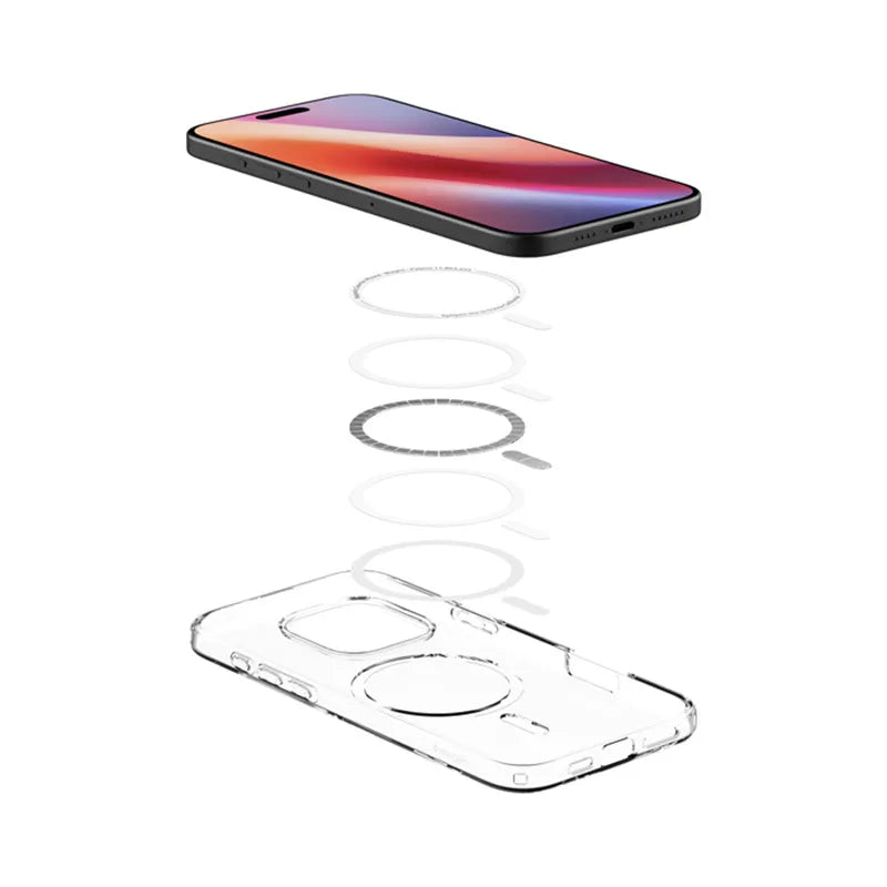 Spigen Liquid Crystal Mag MagSafe – Dėklas iPhone 16 Pro (skaidrus)