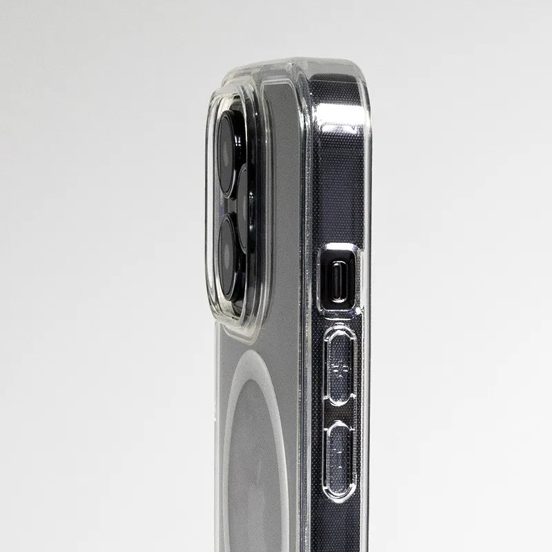 Crong Clear MAG Cover - „MagSafe“ dėklas, skirtas iPhone 13 mini (skaidrus)