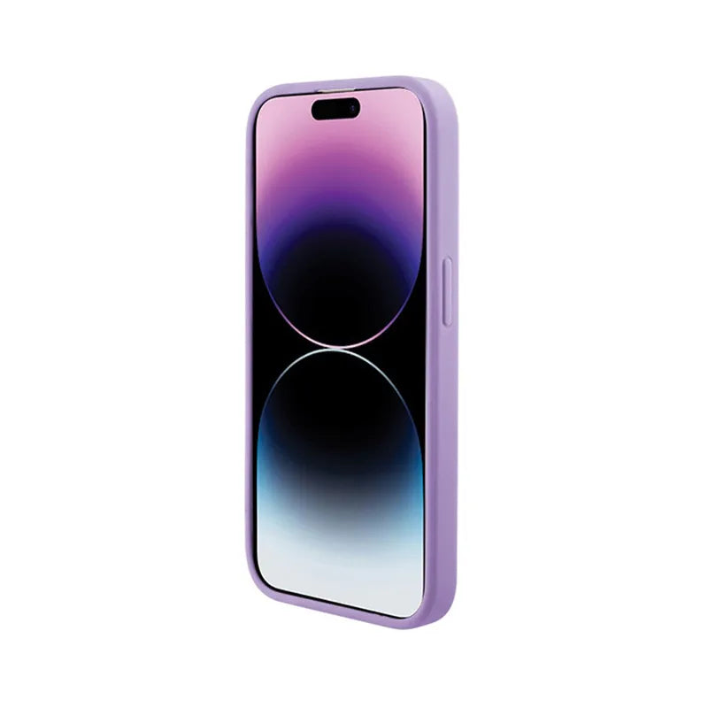 Guess Saffiano MagSafe - Dėklas iPhone 15 telefonui (violetinis)