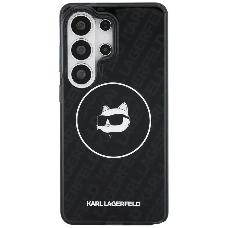 Karl Lagerfeld IML Repeated Choupette MagSafe – Samsung Galaxy S26 Ultra dėklas (juodas)