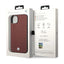 BMW Leather Diamond Pattern – Dėklas, skirtas iPhone 14 (Burgundian)