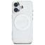 Guess IML Metal Colored Circle Classic Logo MagSafe – dėklas iPhone 16 (baltas)