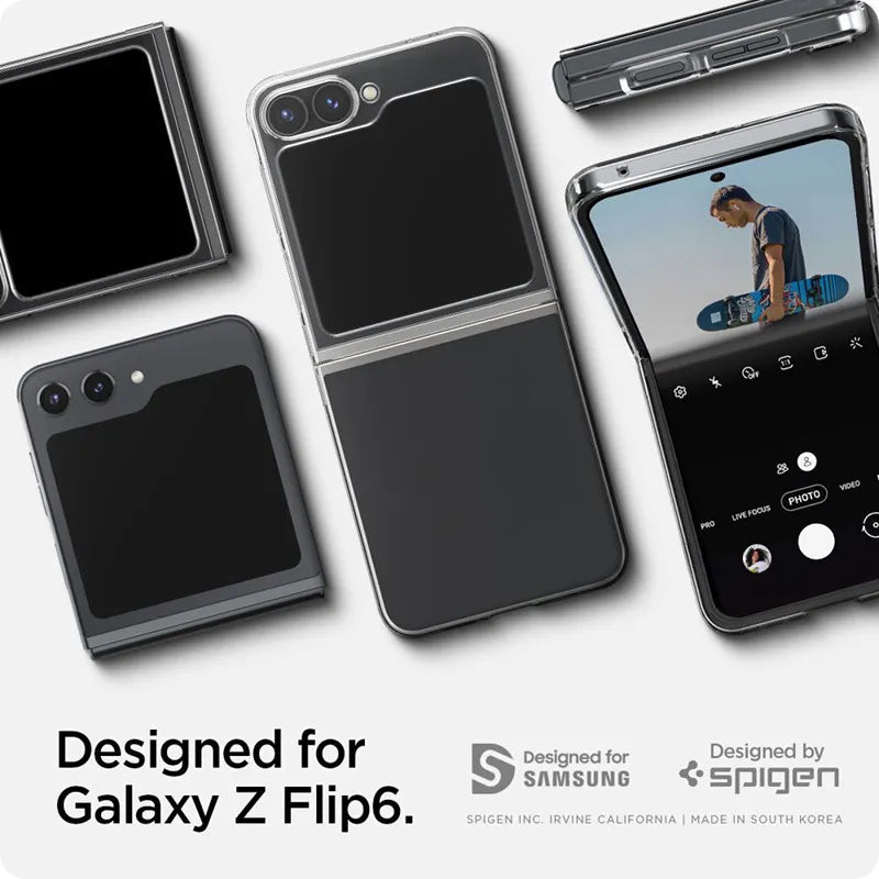 Spigen Airskin - Dėklas Samsung Galaxy Z Flip 6 / 7 FE (skaidrus)