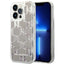 Karl Lagerfeld Monogram Liquid Glitter – dėklas, skirtas iPhone 14 Pro Max (sidabrinis)