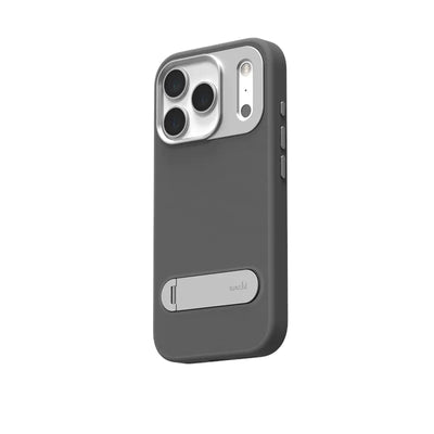„Moshi Kameleon MagSafe“ – dėklas „iPhone 17 Pro“ su stovo funkcija (Midnight Gray)