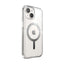 Speck Gemshell Grip + MagSafe – dėklas iPhone 17e / 16e / 15 / 14 / 13 (skaidrus / chromo apdaila)