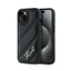 Karl Lagerfeld Diagonal Quilted Script - dėklas iPhone 15 / 14 / 13 (juodas)