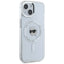 Karl Lagerfeld IML Metal Karl Head MagSafe – dėklas, skirtas iPhone 15 (baltas)