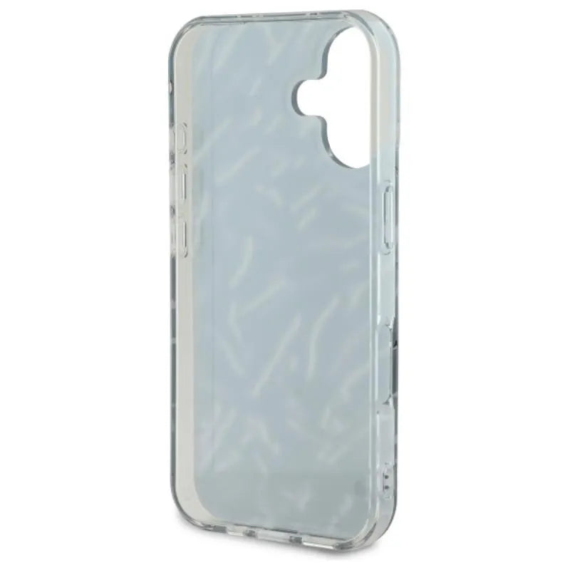 Karl Lagerfeld Zebra With Cord – dėklas iPhone 16 (violetinis)