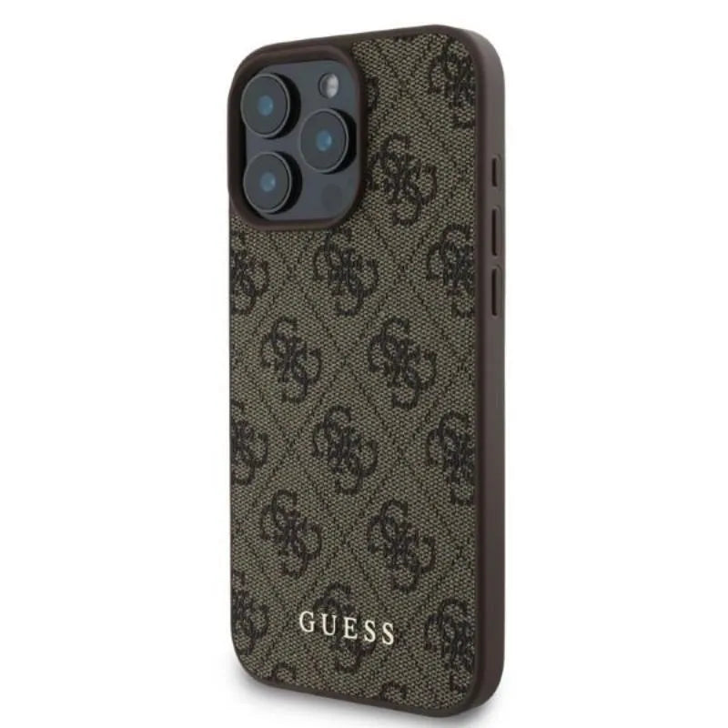 Guess 4G Classic - Dėklas iPhone 16 Pro (rudas)