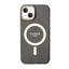 Guess Glitter Gold MagSafe – dėklas iPhone 14 Plus (juodas)