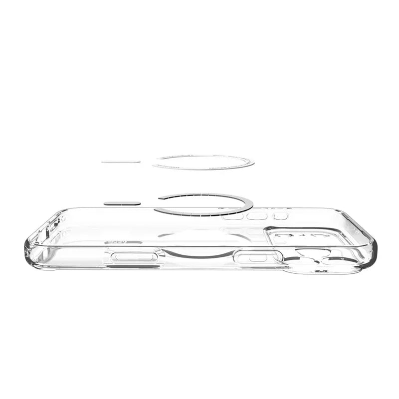 Spigen Ultra Hybrid Mag MagSafe – dėklas iPhone 17 Pro (skaidrus / tamsiai mėlynas)