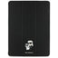 Karl Lagerfeld Book Cover Saffiano Magnetic Karl & Choupette - Dėklas iPad Air 13" M3 (2025) / iPad Air 13" M2 (2024) (juodas)