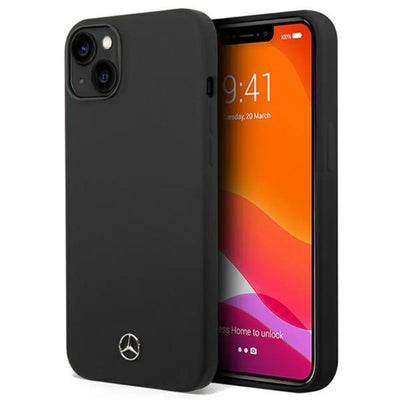 „Mercedes Silicone Line“ – dėklas „iPhone 14 Plus“ telefonui (juodas)